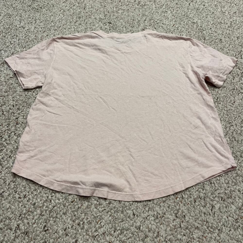 American Giant Women's Short Sleeve Tee Sz M Hemp Cotton Pale Pink Casual - Picture 6 of 6